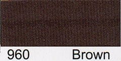 Essential Trimmings Bias Binding Satin Bias Binding: 2m x 15mm: Brown - The Sewing Studio