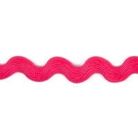 Essential Trimmings Ric Rac Polyester Ric Rac Trim: 14mm: Cerise - The Sewing Studio