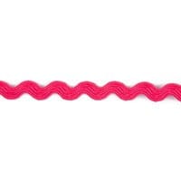 Essential Trimmings Ric Rac Polyester Ric Rac Trim: 8mm: Cerise - The Sewing Studio