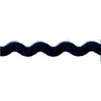 Essential Trimmings Ric Rac Polyester Ric Rac Trim: 8mm: Navy - The Sewing Studio