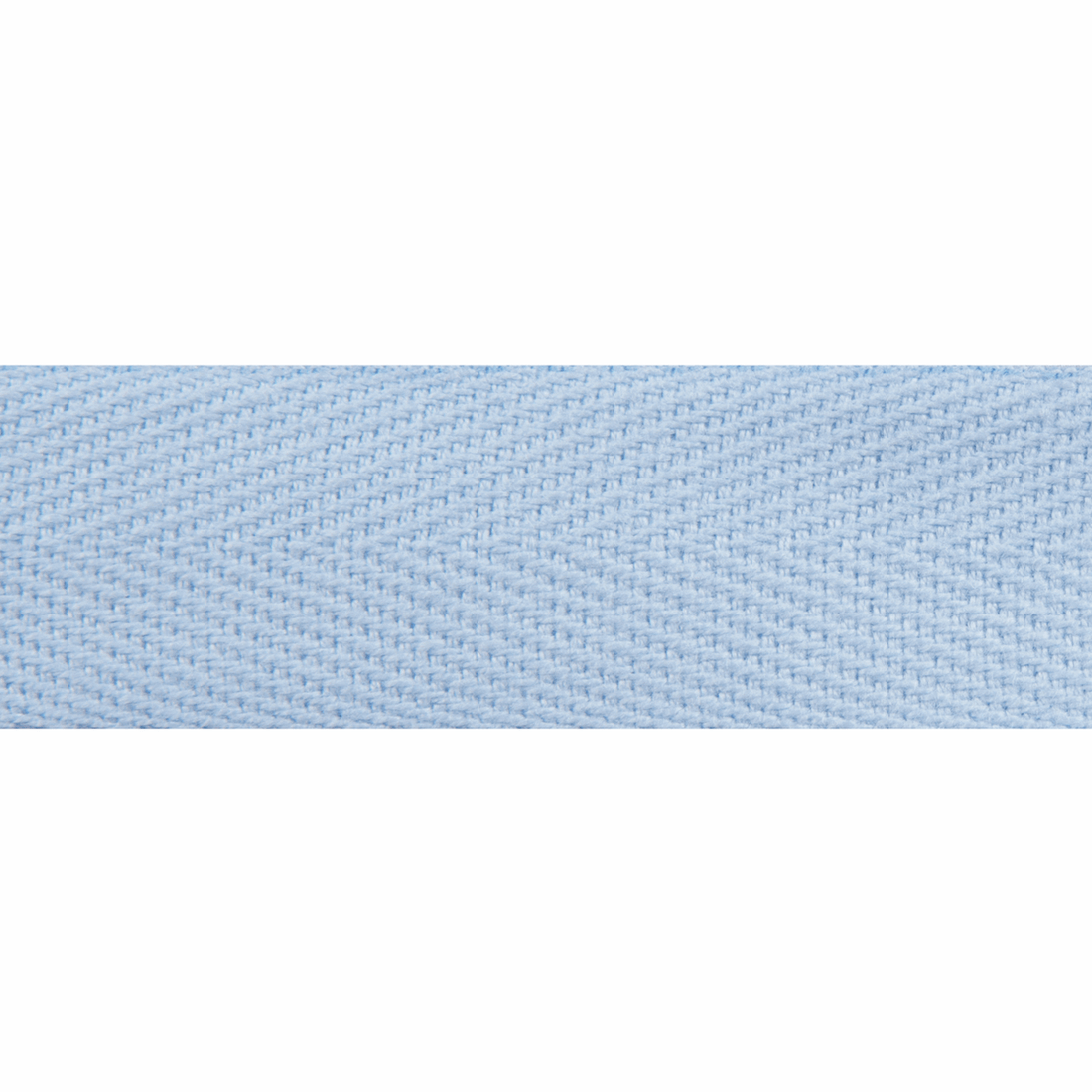 Essential Trimmings Tape Herringbone Cotton Tape Light Blue 20mm Wide Price Per Metre - The Sewing Studio