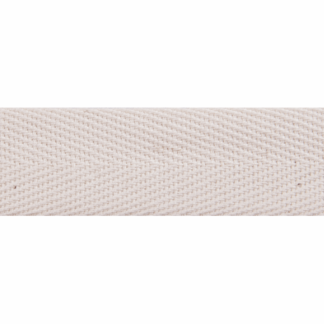 Essential Trimmings Tape Herringbone Cotton Tape Natural 20mm Wide Price Per Metre - The Sewing Studio
