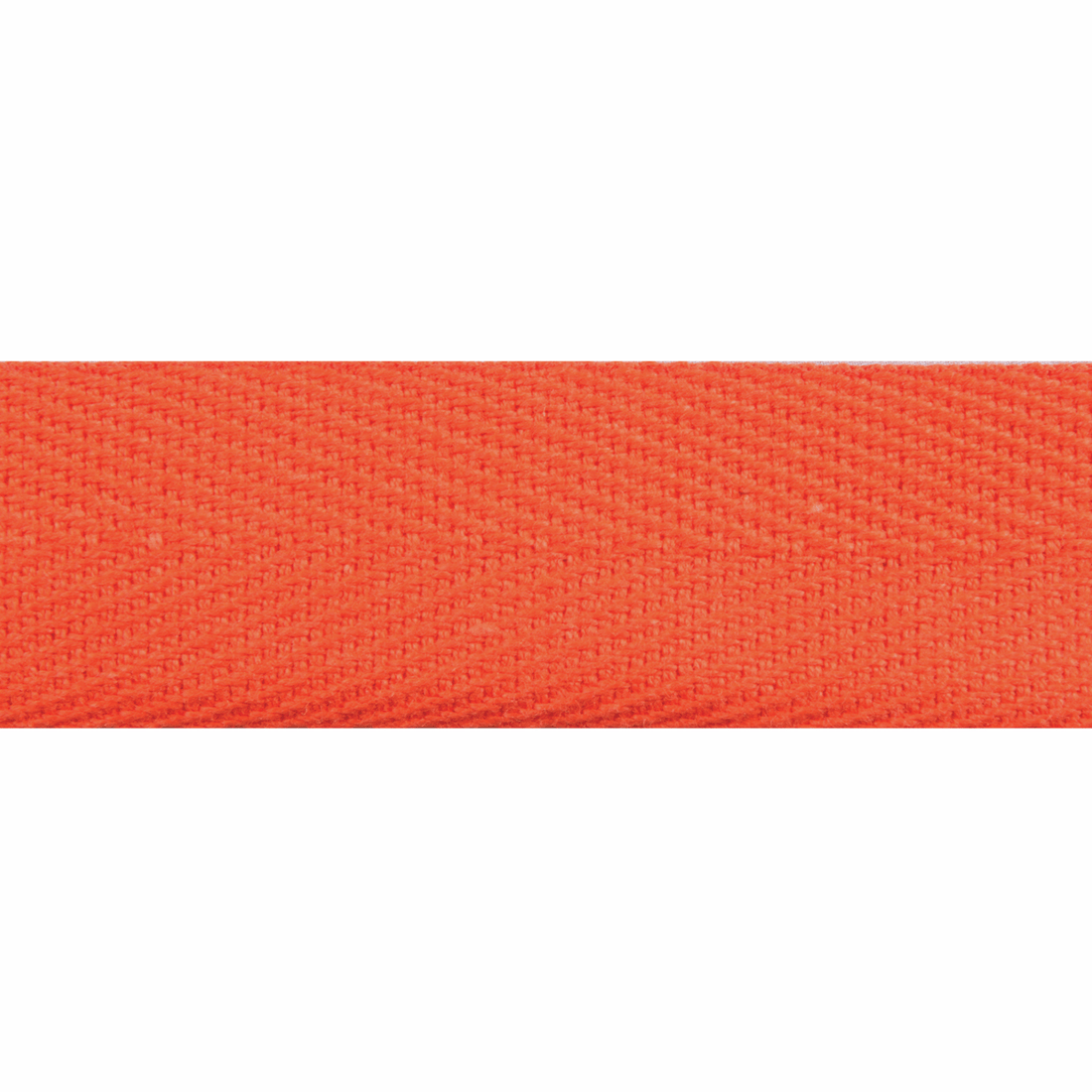 Essential Trimmings Tape Herringbone Cotton Tape Orange 20mm Wide Price Per Metre - The Sewing Studio