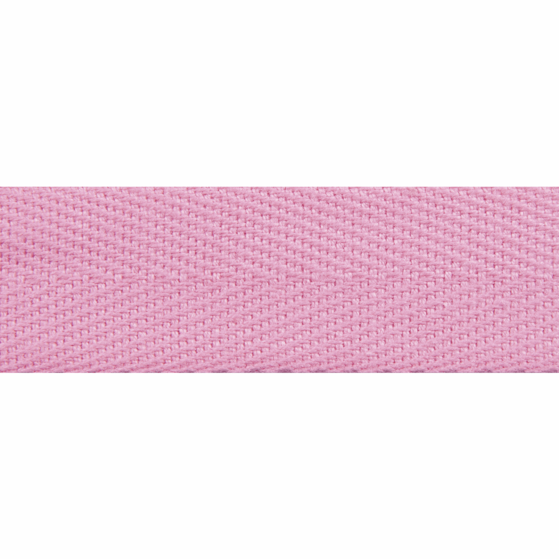 Essential Trimmings Tape Herringbone Cotton Tape Pink 20mm Wide Price Per Metre - The Sewing Studio