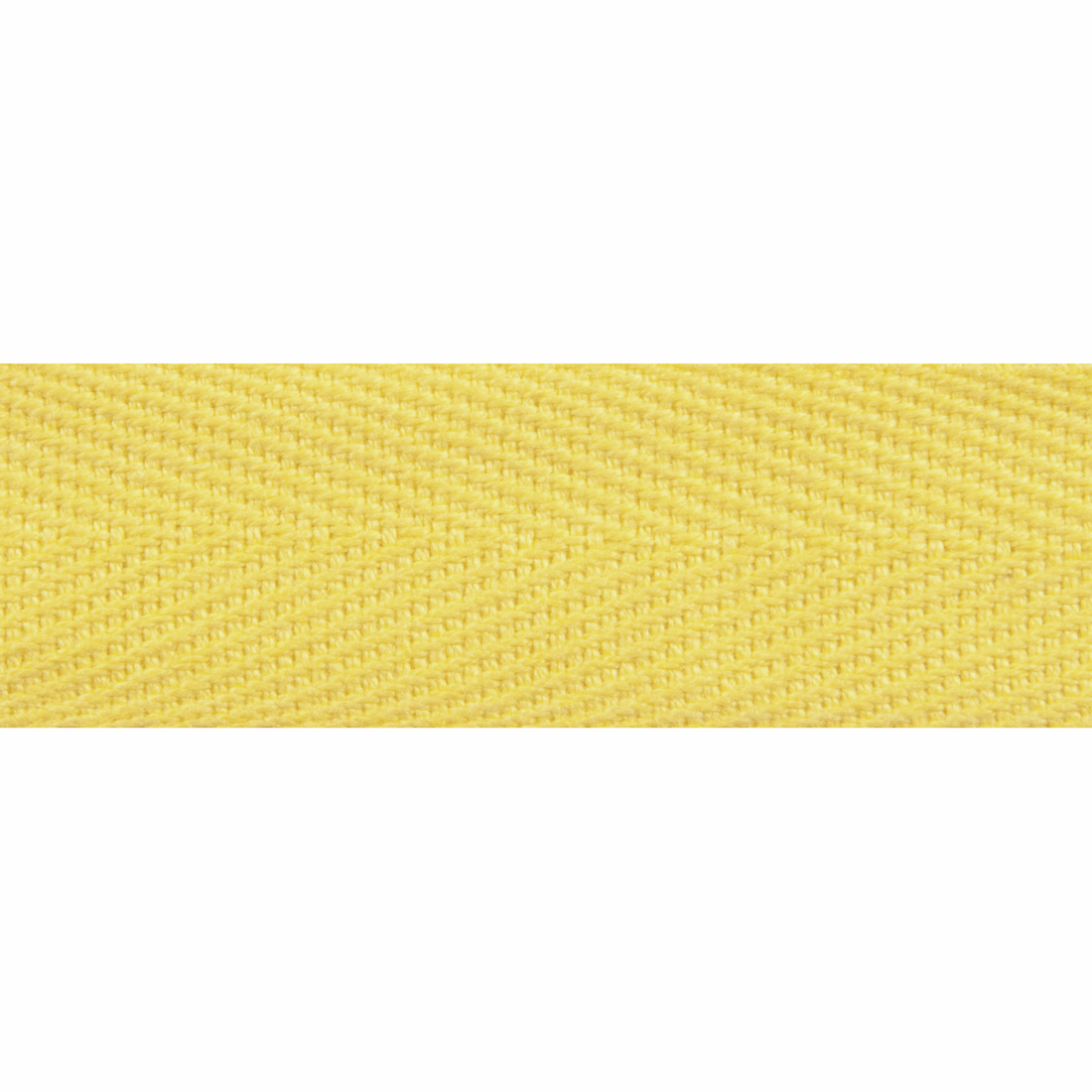 Essential Trimmings Tape Herringbone Cotton Tape Yellow 20mm Wide Price Per Metre - The Sewing Studio