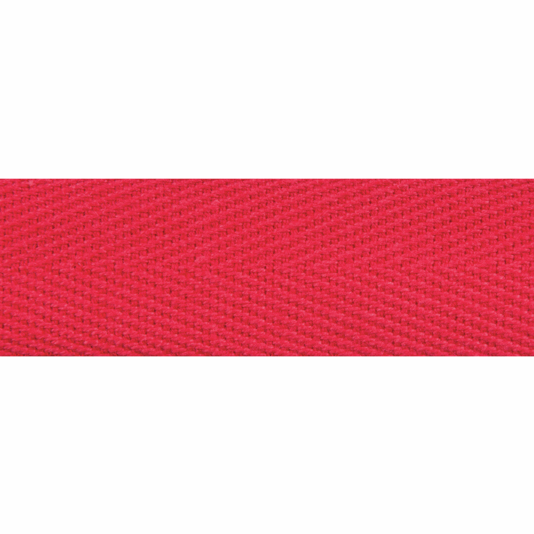 Essential Trimmings Tape Herringbone Tape Red 20mm Wide Price Per Metre - The Sewing Studio