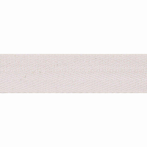 Herringbone Cotton Tape Natural 25mm Wide Price Per Metre