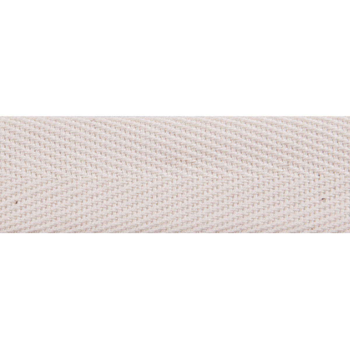 Herringbone Cotton Tape Natural 20mm Wide Price Per Metre