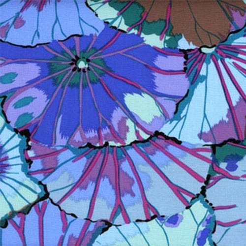 Freespirit Fabric Kaffe Fassett Fabric Lotus Leaf Blue - The Sewing Studio