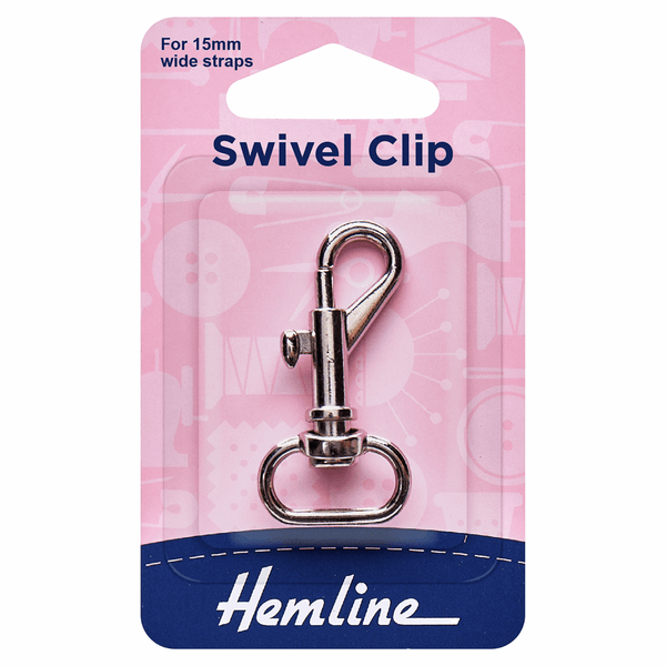 Swivel Clip: Nickel: 15mm