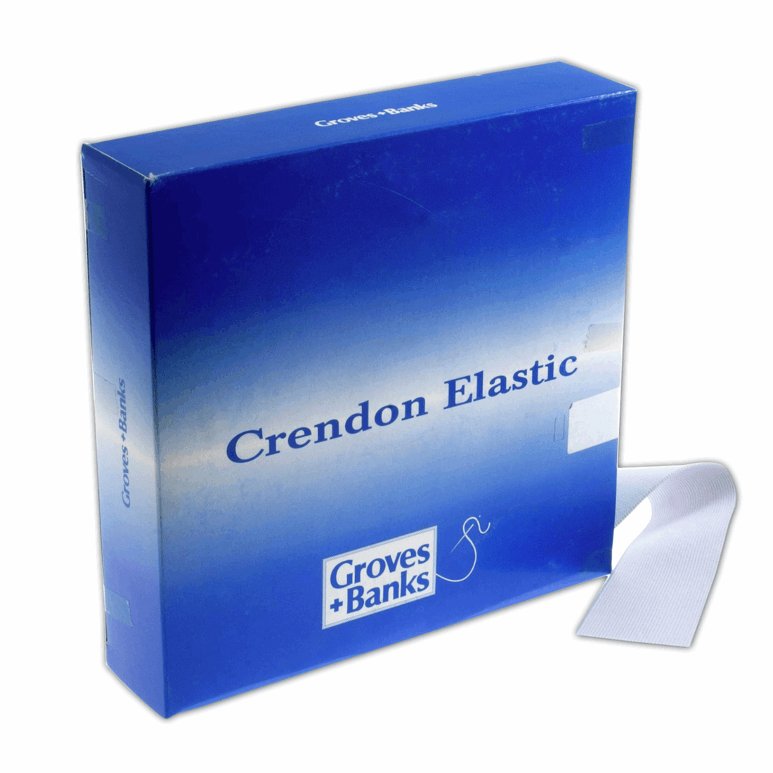 Hemline Elastic Woven Elastic White 50mm Wide (Per Metre) - The Sewing Studio