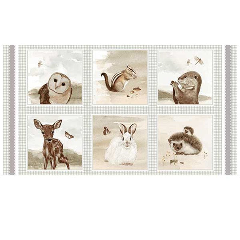 Henry Glass Fabric Panels & Labels Little Ones Block Fabric Panel 446-39 - The Sewing Studio
