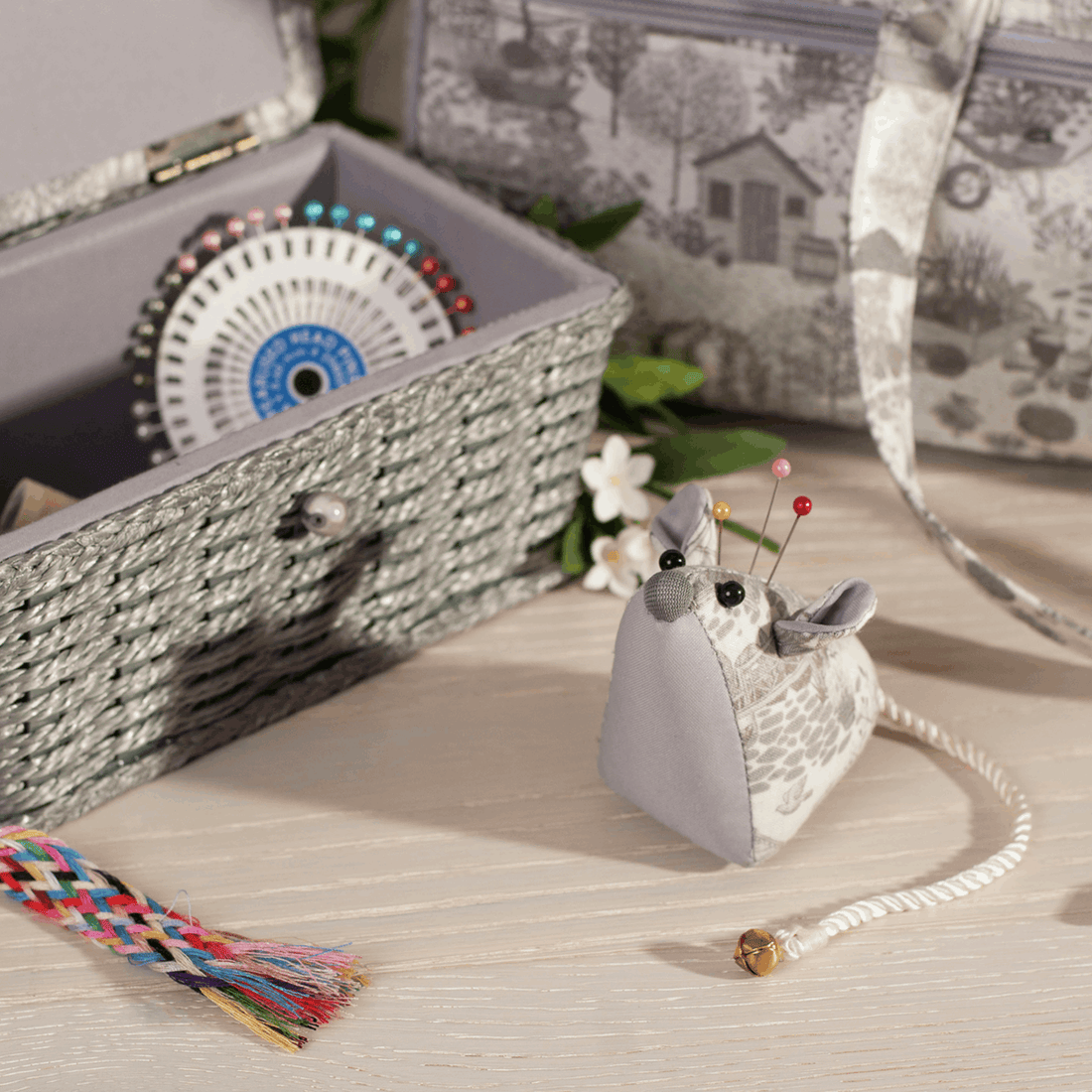 HobbyGift Craft Accessories Mouse In The Garden Pincushion - The Sewing Studio