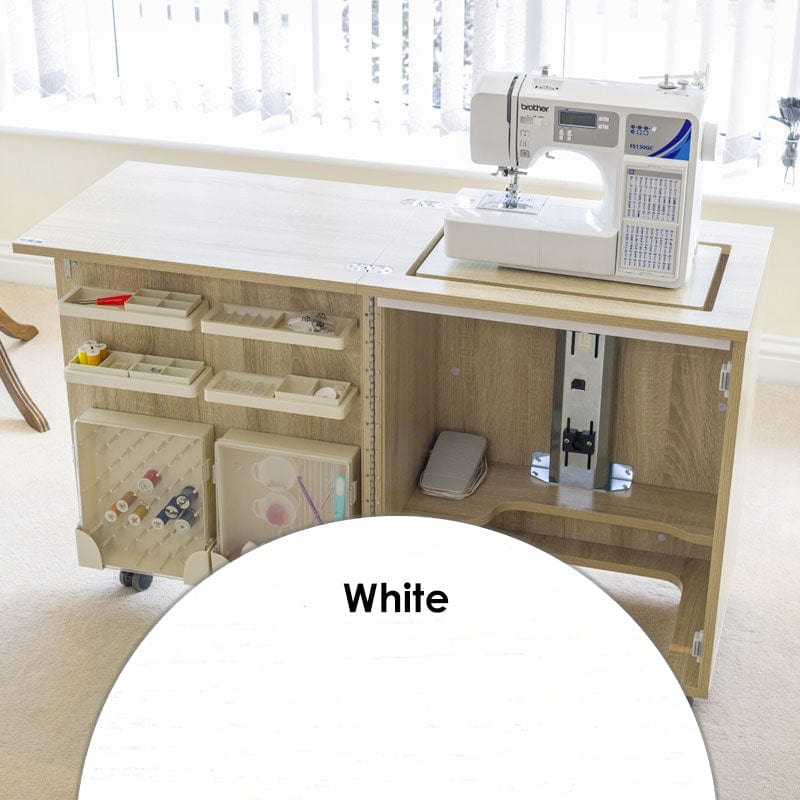 Horn Sewing Cabinets Horn Cub Plus White - The Sewing Studio