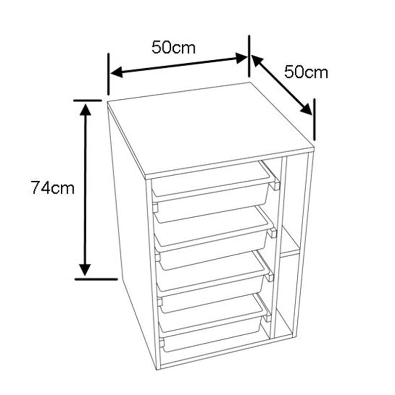 Horn Sewing Cabinets Horn Elements Sewing Drawer Unit White - The Sewing Studio