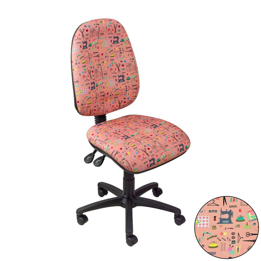 Horn Sewing Cabinets Horn Hobby Chair Habby Peach - The Sewing Studio