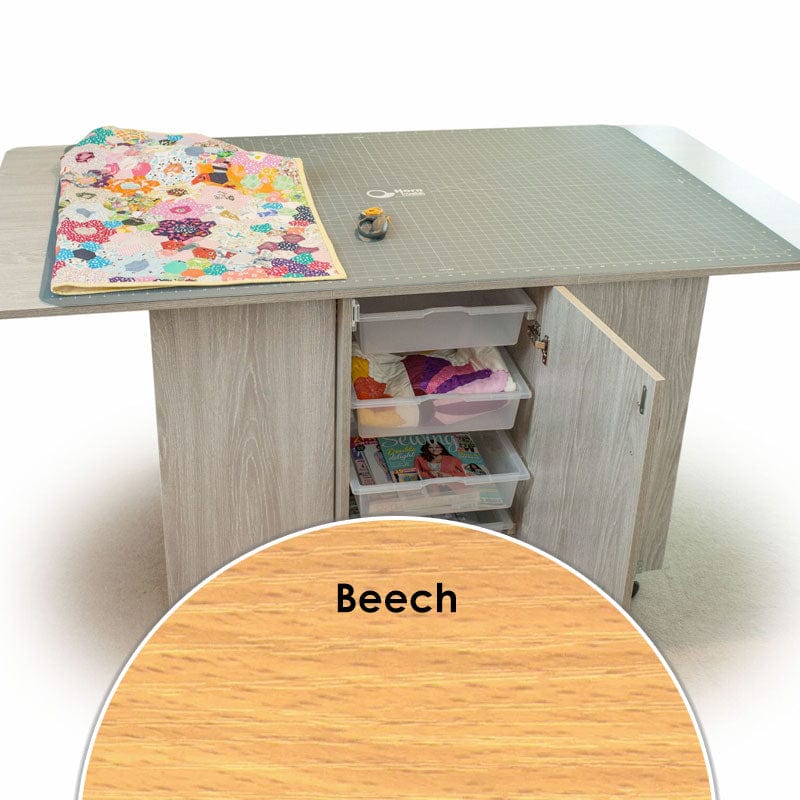 Horn Sewing Cabinets Horn Maxi Hobby Table Beech - The Sewing Studio