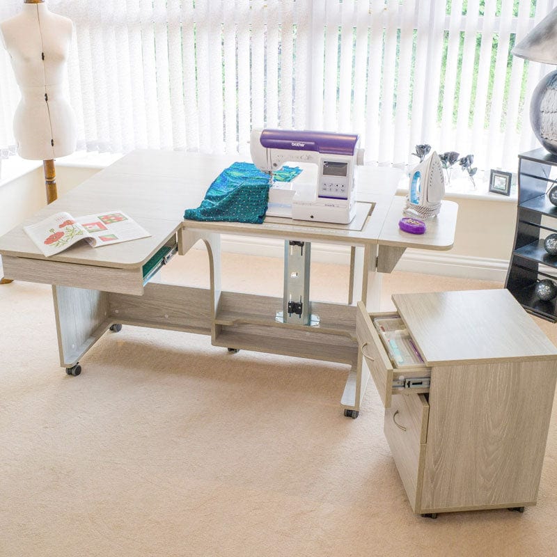 Horn Sewing Cabinets Horn Quilters Delight Mk2 Cabinet Beech - The Sewing Studio