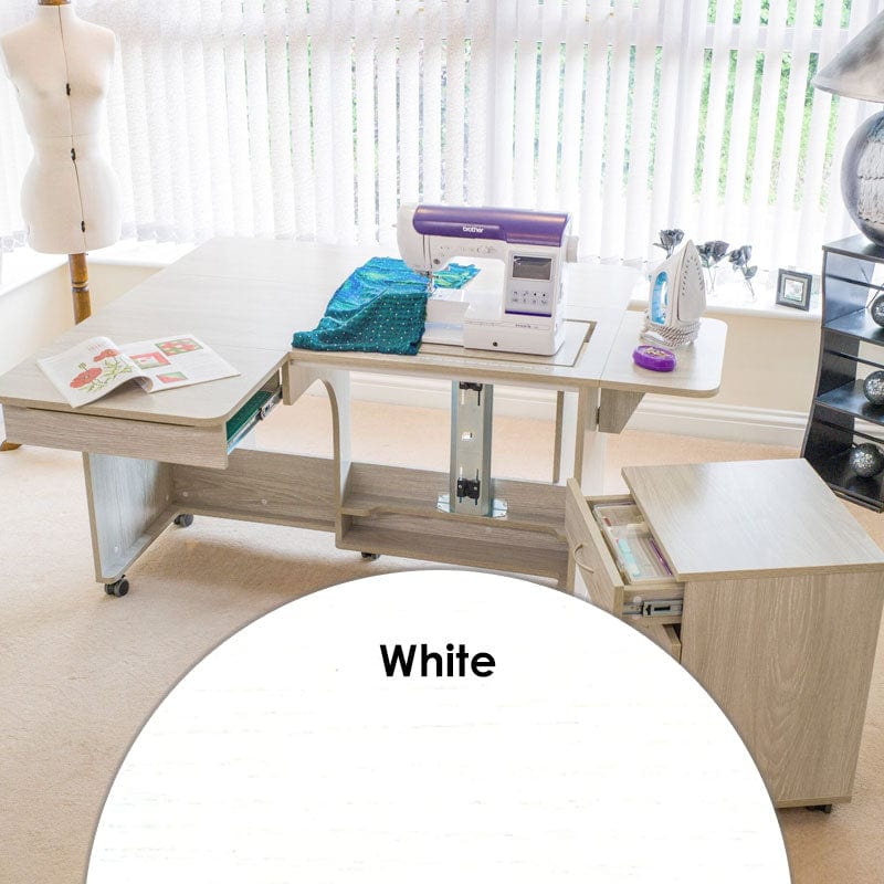 Horn Sewing Cabinets Horn Quilters Delight Mk2 White - The Sewing Studio