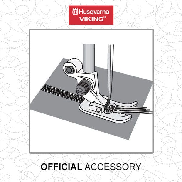 Husqvarna Sewing Machine Accessories Husqvarna 7-Hole Cord Foot With Threader 412989945 - The Sewing Studio