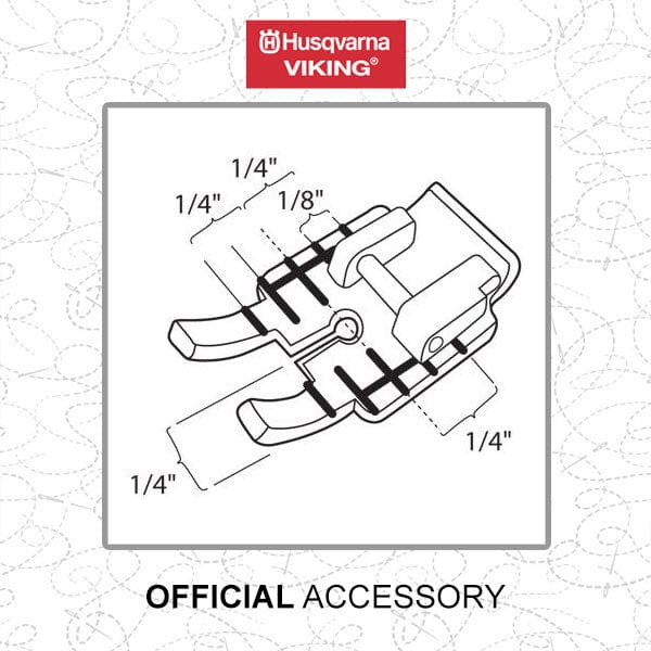 Husqvarna Sewing Machine Accessories Husqvarna Clear 1/4 Inch Piecing Foot 412927447  - The Sewing Studio