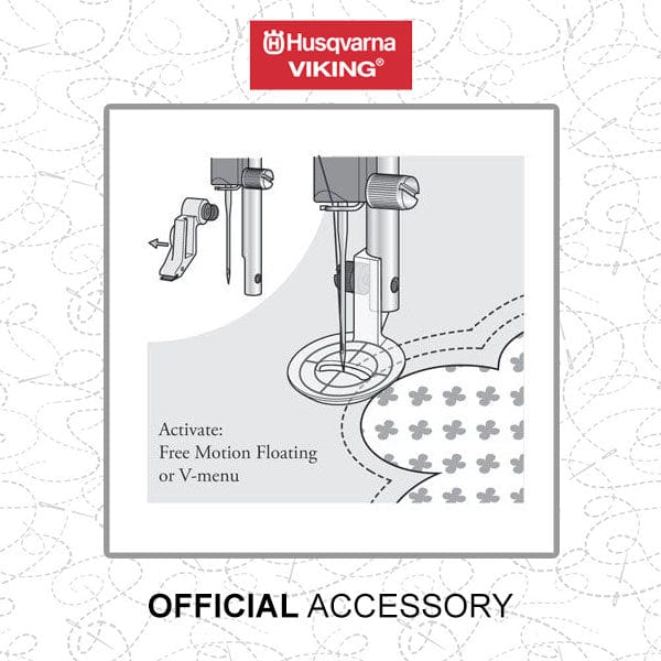Husqvarna Sewing Machine Accessories Husqvarna Free Motion Echo Quilting Foot 413320245  - The Sewing Studio