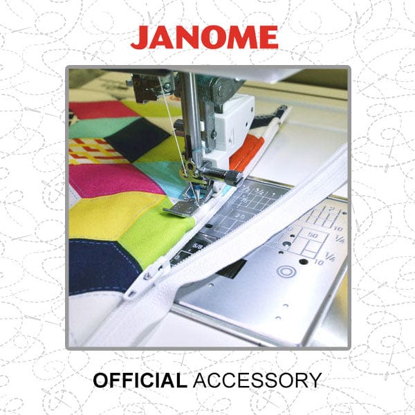 Janome Sewing Machine Accessories Janome Acufeed Zipper Foot With Acufeed 202128007 - The Sewing Studio