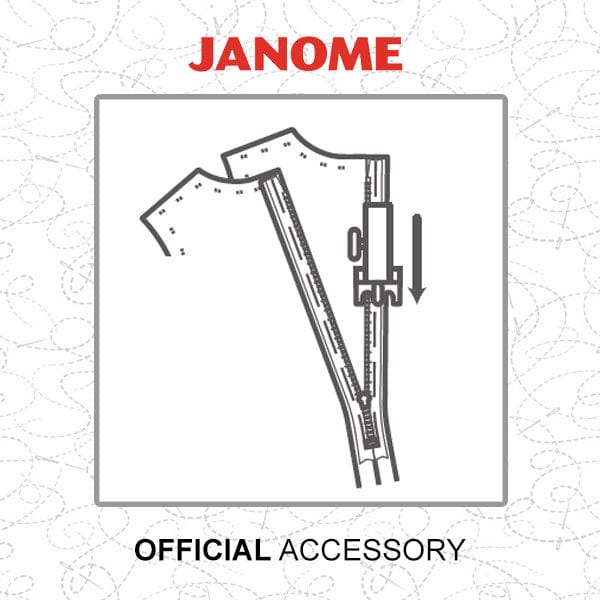 Janome Sewing Machine Accessories Janome Concealed Zipper Foot 767410016 - The Sewing Studio