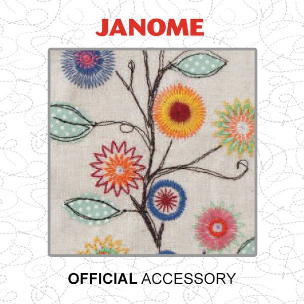 Janome Sewing Machine Accessories Janome Flower Stitcher (1/4 Inch 3/4 Inch Circles) 202261003 - The Sewing Studio