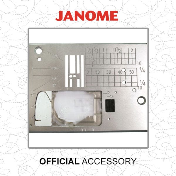 Janome Sewing Machine Accessories Janome Straight Stitch Needle Plate 862817004 - The Sewing Studio