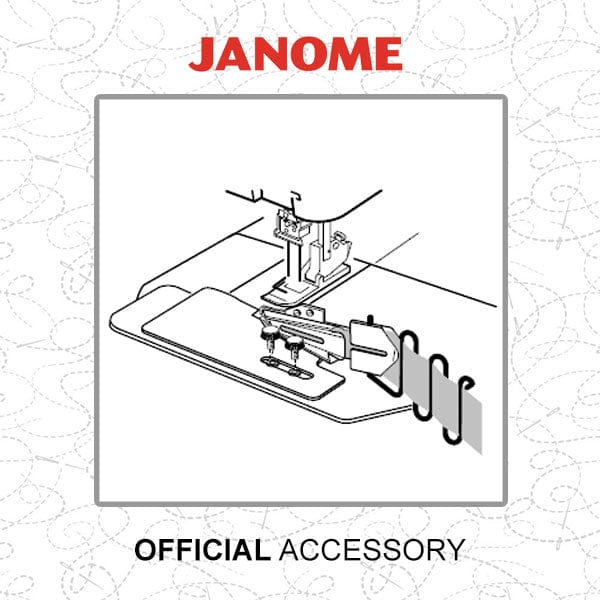 Janome Sewing Machine Accessories Janome Tape Binder Attachment With Foot & Base Plate: Wide (fabric starts at 42mm, finishes at 12mm) - The Sewing Studio