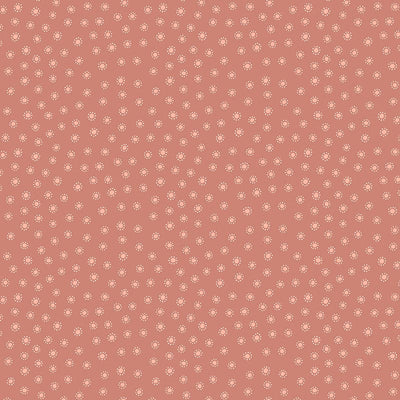 Lewis And Irene Hannahs Flowers Fabric Dotty Dots On Soft Terracotta A615-3
