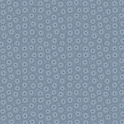 Lewis And Irene Shinrin Yoku Fabric Small Flower On Winter Blue A640.2