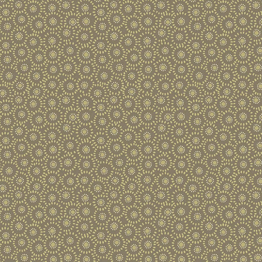 Lewis And Irene Shinrin Yoku Fabric Small Flower Small Flower On Olive A640.3