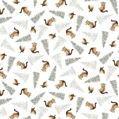 Little Ones Fabric Chipmunks and Birds 454-3