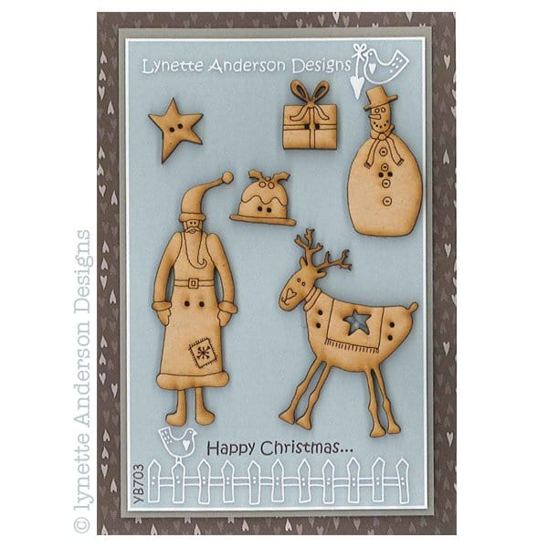 Lynette Anderson Buttons Lynette Anderson Designs Happy Christmas Button Pack - The Sewing Studio