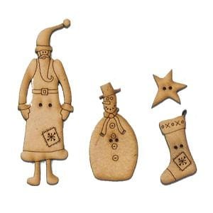 Lynette Anderson Buttons Lynette Anderson Designs Season's Greetings Button Pack - The Sewing Studio