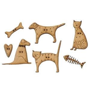 Lynette Anderson Buttons Lynette Anderson Designs Woof And Meow Button Pack - The Sewing Studio