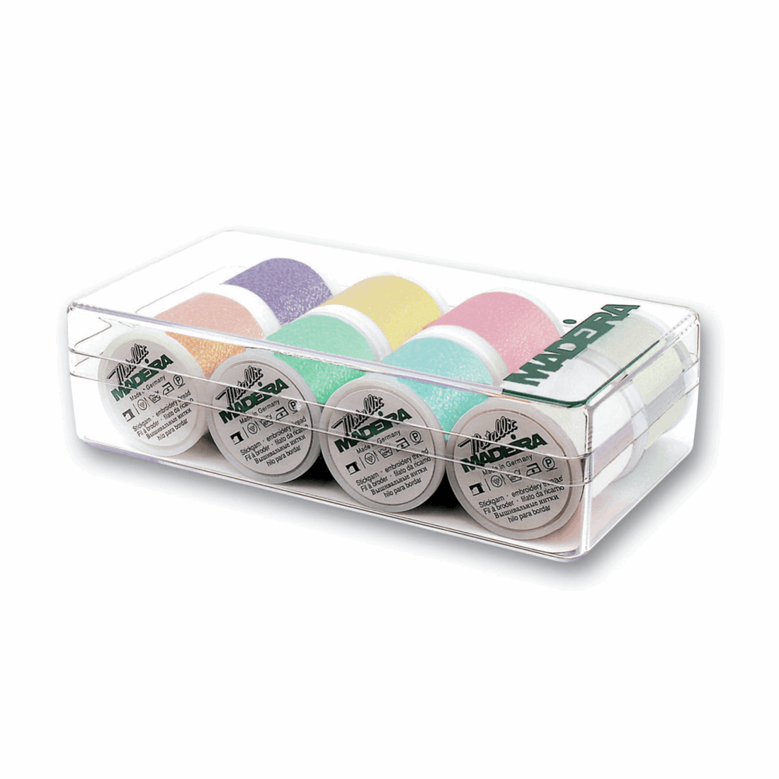 Madeira Threads Gift Box Metallic: Opal 8 x 200m Spools - The Sewing Studio