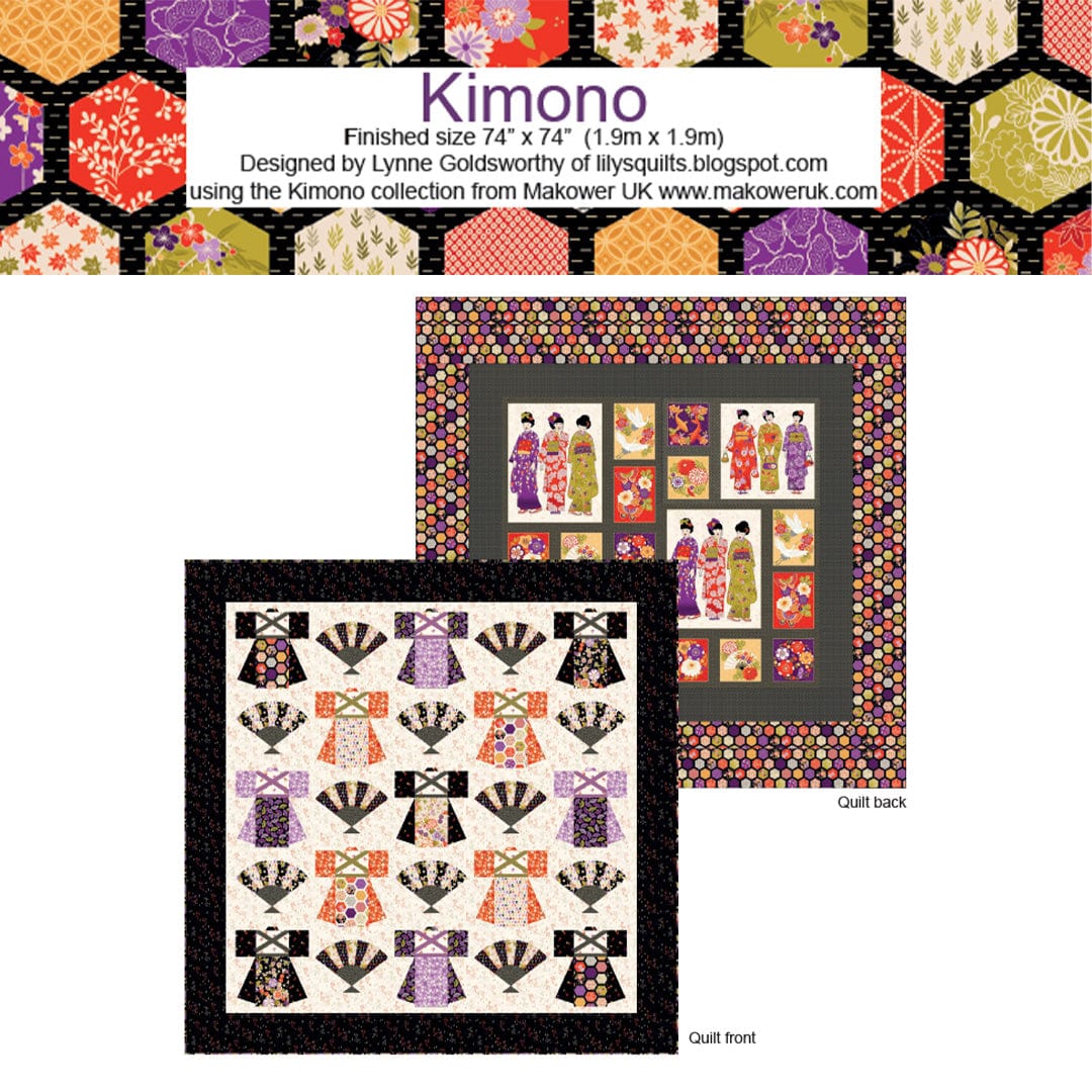 Makower Download Free Pattern: Kimono Quilt - The Sewing Studio