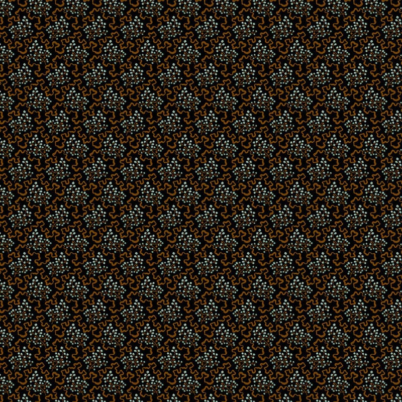 Makower Practical Magic Elderberry Black Fabric 2/288K