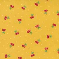 Moda 30S Playtime Fabric Cherry On Top Buttercup 33631-14