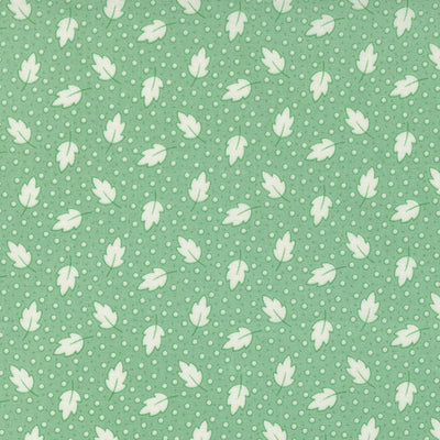 Moda 30S Playtime Fabric Leafy Polka Aloe 33635-15