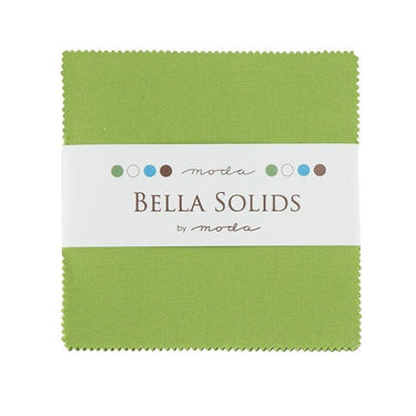 Moda Fabric Charm Pack Bella Solids Fresh Green