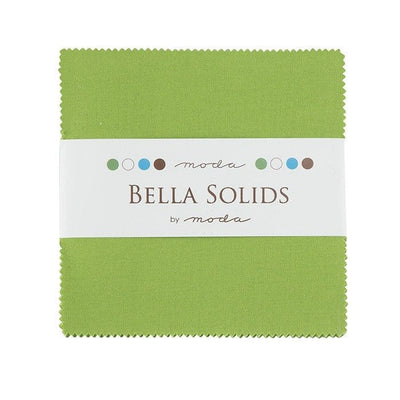 Moda Fabric Charm Pack Bella Solids Fresh Green