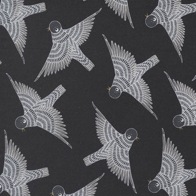 Moda Birdsong Fabric Birds In Flight Raven 48353-17