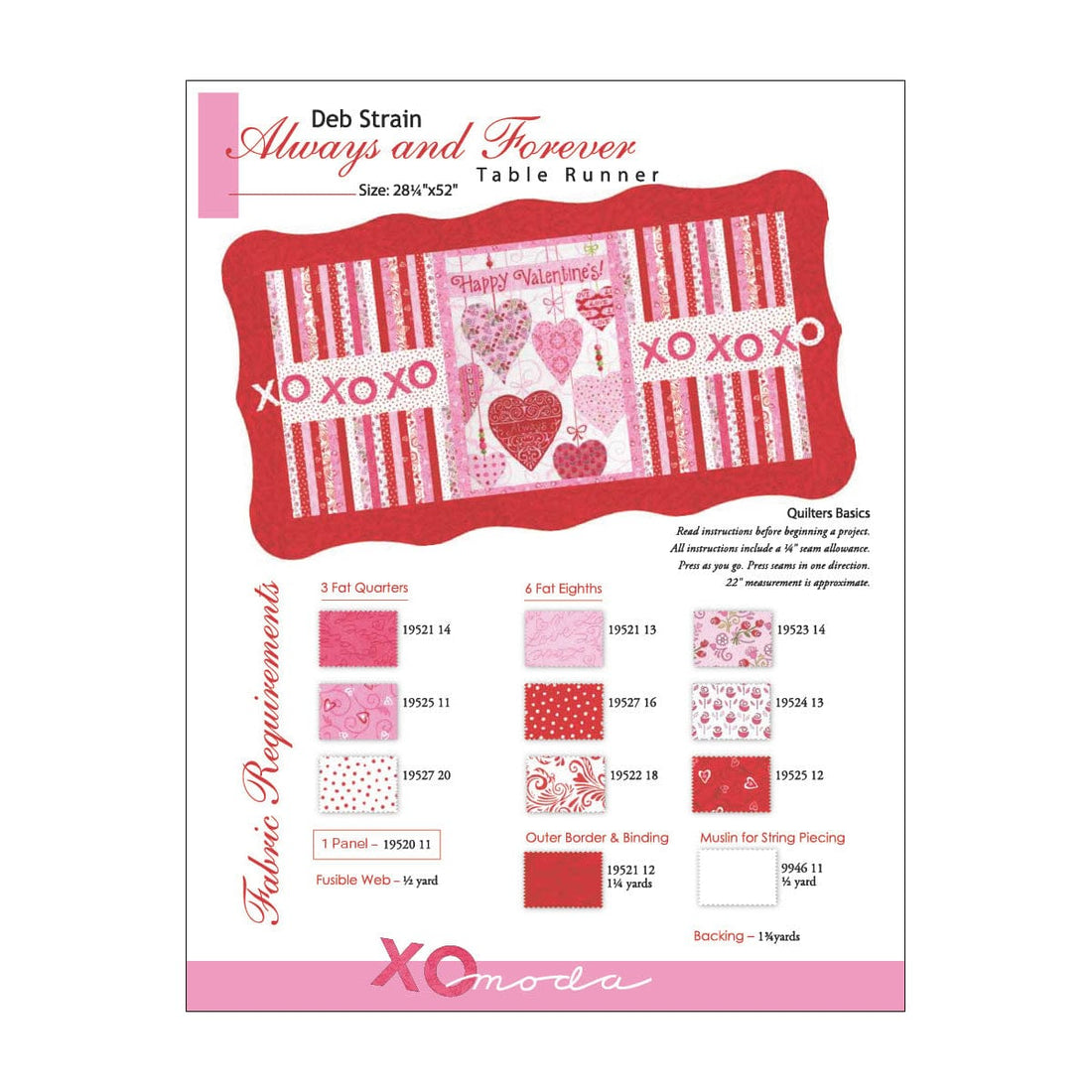 Moda Download Free Pattern: Always And Forever - The Sewing Studio