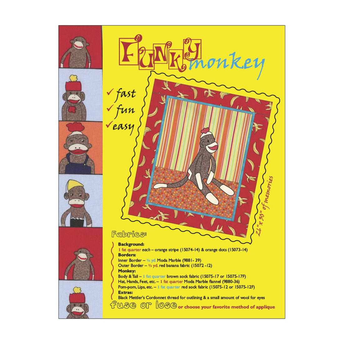 Moda Download Free Pattern: Funky Monkey Quilt - The Sewing Studio