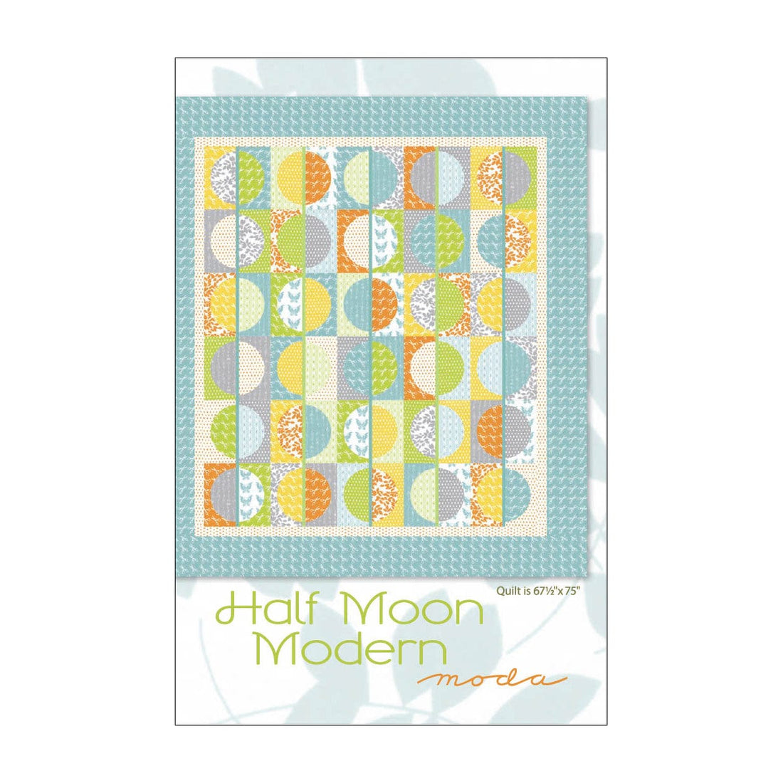 Moda Download Free Pattern: Half Moon Modern Quilt - The Sewing Studio