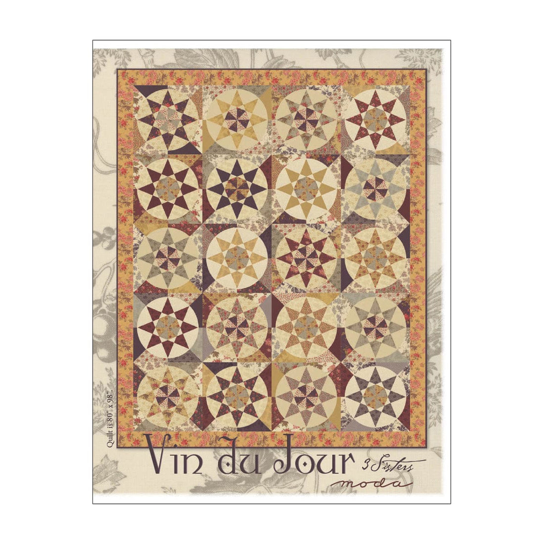 Moda Download Free Pattern: Vin Du Jour Quilt  - The Sewing Studio